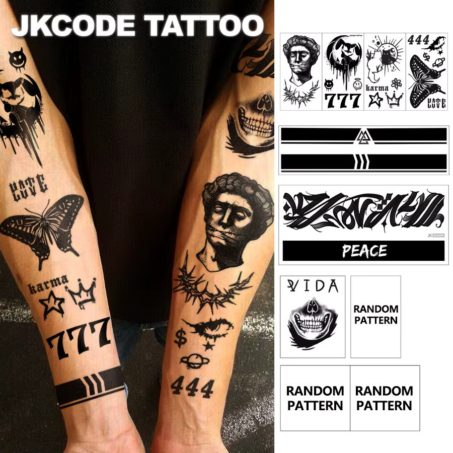 JKCODE TATTOO Tattoo-Set, 10-teilig, Herren - Bild 3