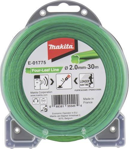 Makita Ersatzfaden Four Leaf E-01775, Durchmesser: 2,0 mm, Länge: 30 m - Bild 1