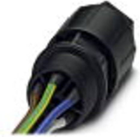 Phoenix Contact Rundsteckverbinder QPD Serie, 4 + PE, Schwarz - Bild 1
