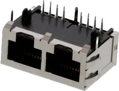 Molex CAT 5 Buchse 8P8C in Schwarz - Bild 1
