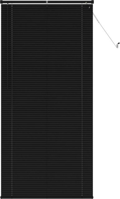 vidaXL Venetianer Jalousie aus PVC, Schwarz, B: 90 cm, H: 213 cm - Bild 1