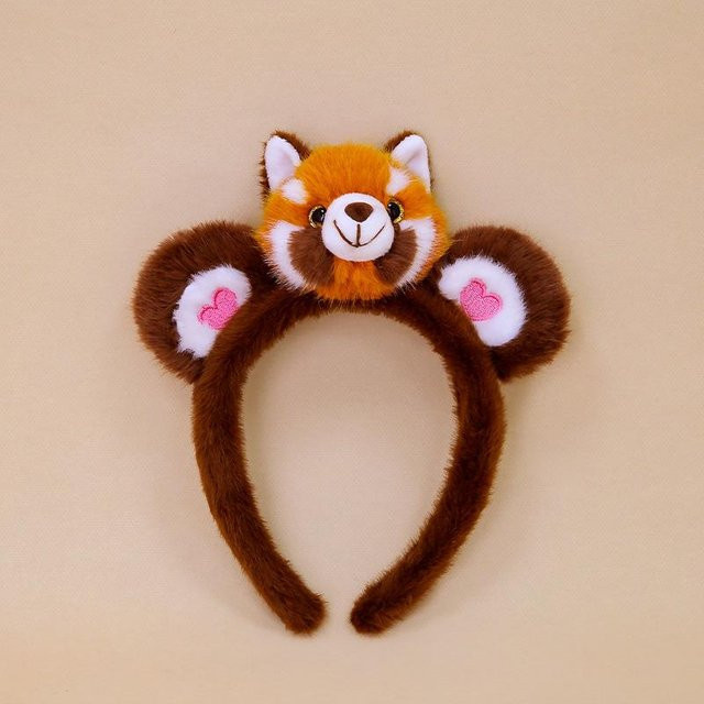 Favorite toy Panda Tier Stirnband Plüschtier, 20cm, beige - Bild 1