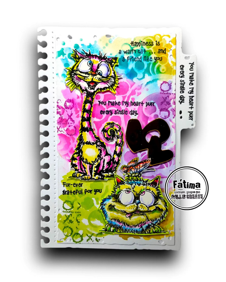 Just Meowmories A6 Stempelset für Scrapbook und DIY-Dekoration in Multicolour - Bild 2