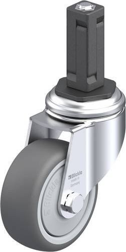 Blickle LKRA-PATH 80KF-11-EV13 Lenkrolle in Grau mit 80 mm Rad-Durchmesser und 120 kg Tragfähigkeit - Bild 1