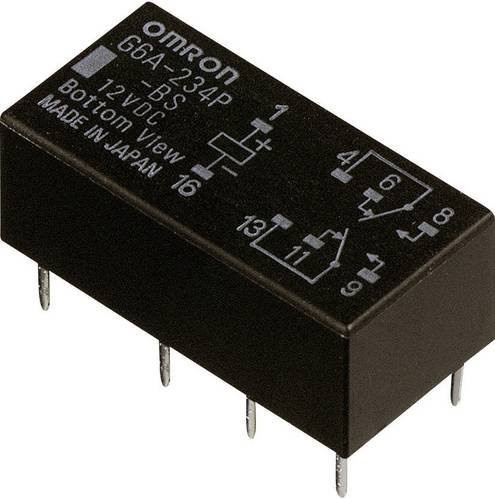 Omron G6A-274P-ST-US Printrelais 5 VDC 2A 2 Wechsler Schwarz - Bild 1