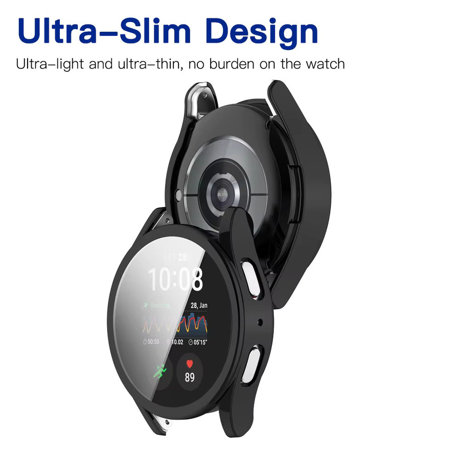 Samsung Displayschutzfolie, Silikon, Schwarz, Galaxy Watch 7 44/40 mm - Bild 2