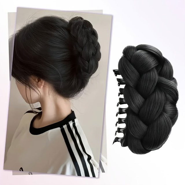 Manetique Haarknoten Perücke für Damen, Schwarz, Braun - Bild 1