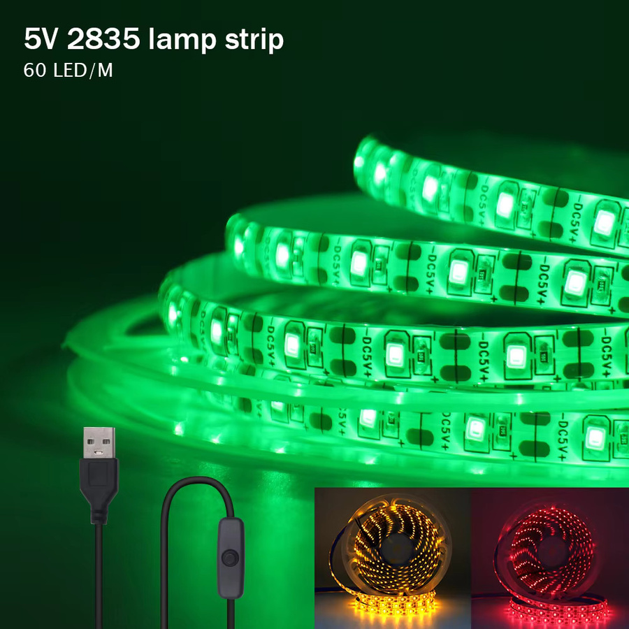 GAHADA USB LED Streifen Licht mit SMD 2835 LEDs für TV Hintergrund Beleuchtung und Zimmer Dekoration, 5V - Bild 4