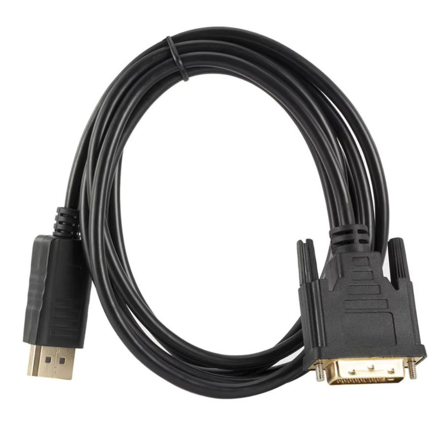 PzzPss DisplayPort-zu-DVI-Kabel in Schwarz für 1080P Auflösung mit DisplayPort-Eingang und DVI-Ausgang - Bild 6