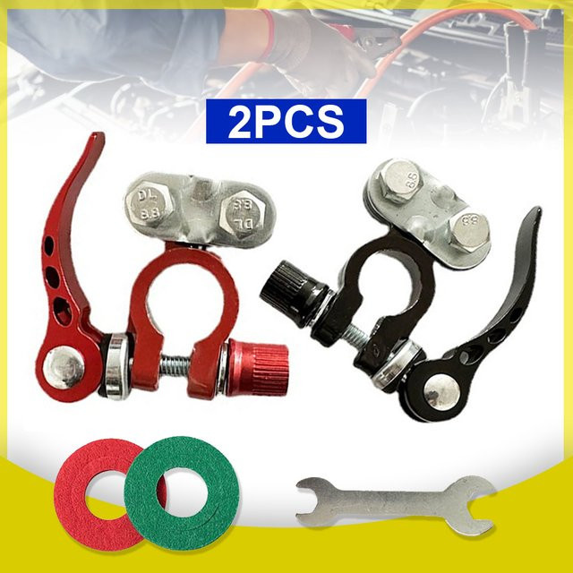 1 Paar Schnellverschluss-Auto-Batterieklemmen für 12 V und 24 V in Multicolor - Bild 1