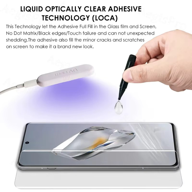3er Set Displayschutzfolien aus gehärtetem Glas mit UV-Kleber für OnePlus 13, 12 und 12R, transparent, Kantenabdeckung und kratzfest - Bild 2