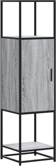 vidaXL Highboard Grau Sonoma aus Holzwerkstoff und Metall, B/T/H: 35,5 x 35 x 139 cm - Bild 1