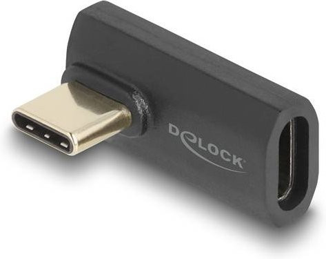 Delock USB-C auf USB-C Adapter Schwarz 60244 - Bild 1