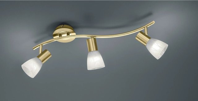 Trio Levisto LED-Spot 3er Set in Messing matt mit warmweißem Licht und verstellbarem Strahler - Bild 1