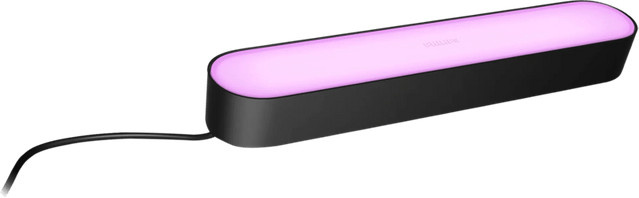 Philips Hue Play Lightbar White & Color LED-Leiste in Schwarz für TV-Hintergrundbeleuchtung und Effektbeleuchtung, kompatibel mit Amazon Alexa, Google Assistant und Apple HomeKit - Bild 1
