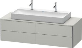 Duravit Waschtischunterschrank XSquare wandhängend in Betongrau, B/T/H: 140 x 54,8 x 40 cm - Bild 1