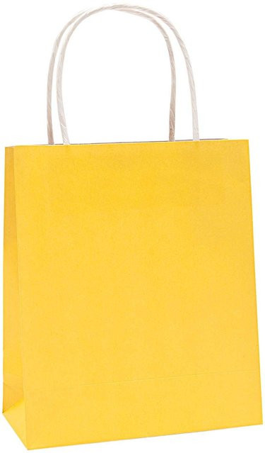 Rico Design Papiertüte aus Kraftpapier in Gelb, B/T/H: 24 x 12 x 31 cm - Bild 1