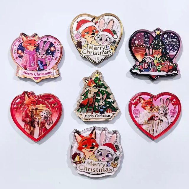 Potdemiel Disney Zootopia Kühlschrankaufkleber, magnetisches Ornament, 7 cm - Bild 1