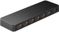 goobay HDMI Matrix-Schalter 4 auf 2 mit 4K @ 60Hz und 3,5 mm Jack, Schwarz - Bild 1