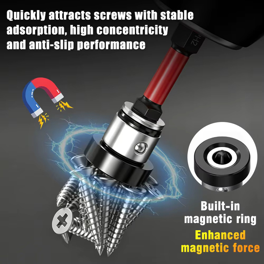SHENSEN S2 Stahl Magnetische Positionierungs-Schraubendreher-Bits für Trockenbau und Gipskarton, Sechskant-Selbstschneidende Bits - Bild 3