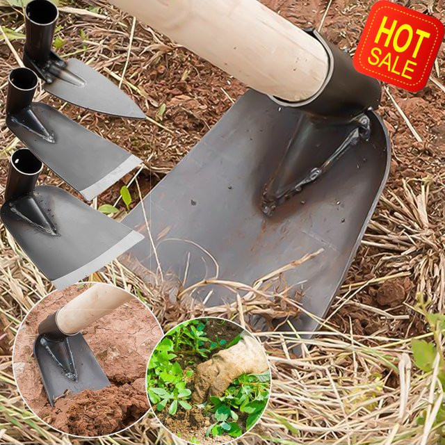 APWIKOGER Gartenhacke aus Manganstahl in Schaufelform zum Jäten, Rechen und Bodenlockern - Bild 1