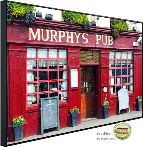 papermoon Infrarotheizung EcoHeat Murphys Pub Dingle Bay mit App-Steuerung und Überhitzungsschutz, bunt, Matt-Effekt - Bild 1