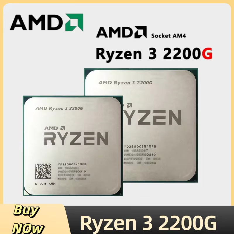 AMD Ryzen 3 2200G Prozessor gebraucht mit 3,5 GHz Zen Architektur, Quad-Core CPU für Sockel AM4, Farbe Silber - Bild 2