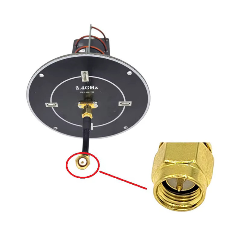 AD03 Richtspiralantenne 2,4 GHz für Bildübertragung und Fernbedienung mit hoher Verstärkung in Schwarz - Bild 3