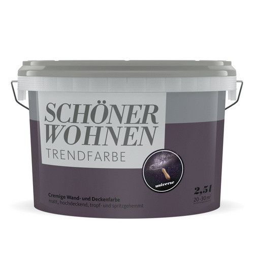 Schöner Wohnen Dispersionsfarbe Universe Matt in Lila, 2,5 l - Bild 2