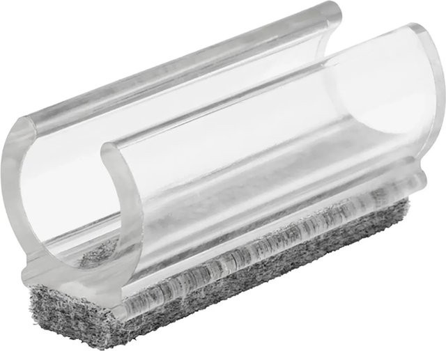 Wagner Klemmschalengleiter EH 0691 für Rundrohre Ø 1,6 cm, Transparent, 4 Stück - Bild 1