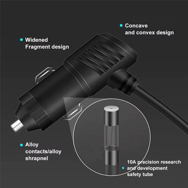 Kebidumei 120W Dual-USB-Auto-Ladegerät mit PD und QC3.0, USB-C Schnellladegerät für 12V und 24V, Schwarz - Bild 4