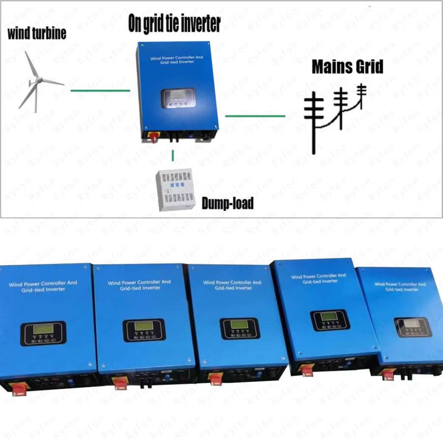30 kW On-Grid-Wechselrichter für Windkraftanlagen, 3-Phasen-System mit 380 V Eingang und 20 kW reiner Sinuswelle, Farbe: Blau - Bild 3
