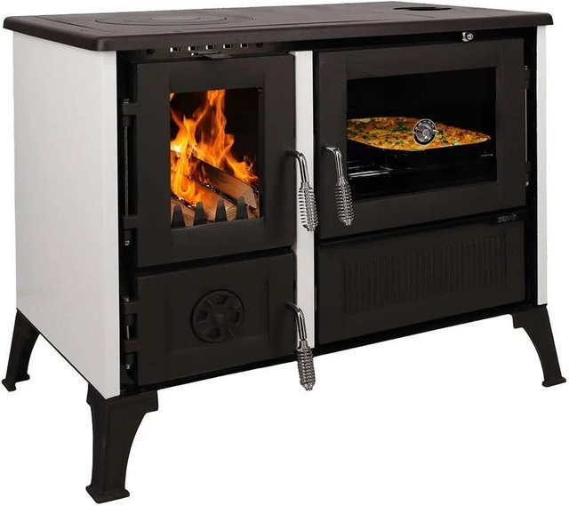 365 Küchenofen Cook Smart Weiß Emailliert 8 kW - Bild 1