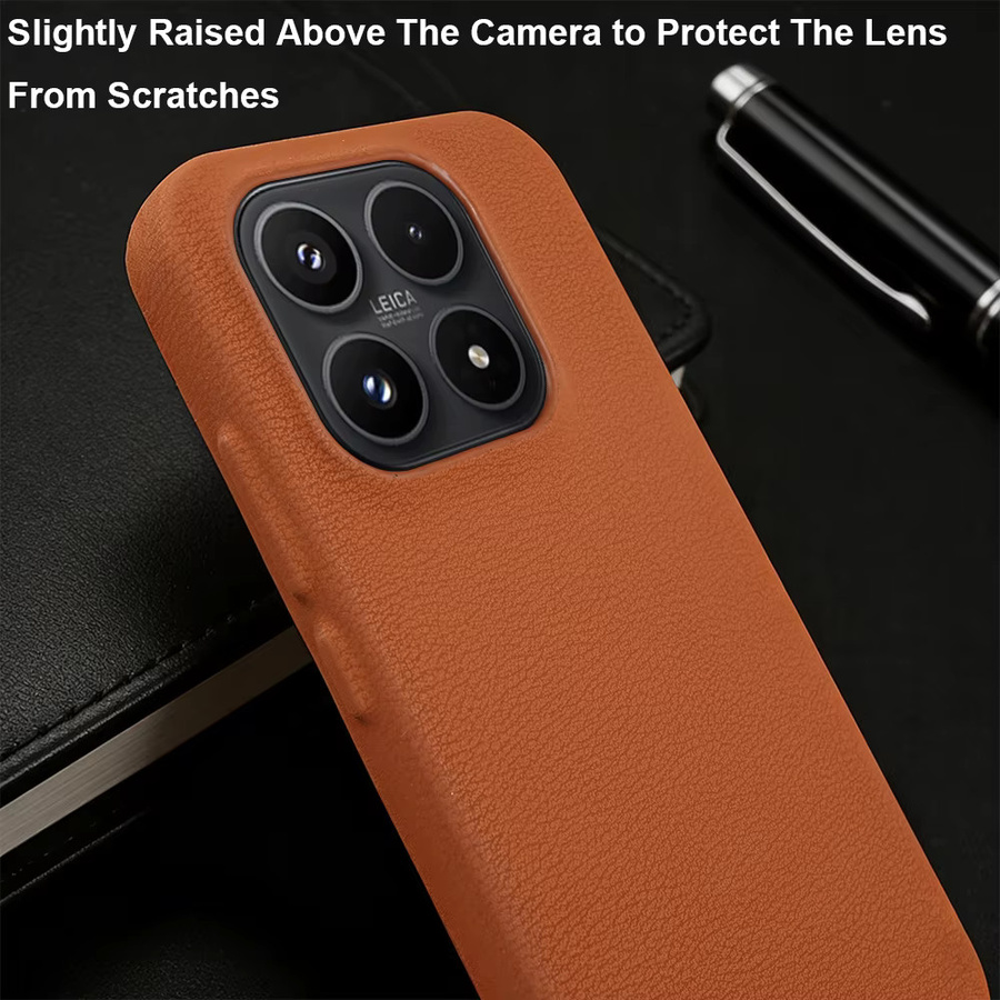 Premium Lederhülle für Xiaomi in Schwarz - Bild 2