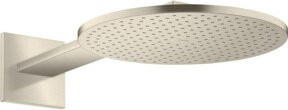 Hansgrohe Axor Kopfbrause 300 2jet mit Brausearm, Rund, Brushed Nickel, Silber - Bild 1