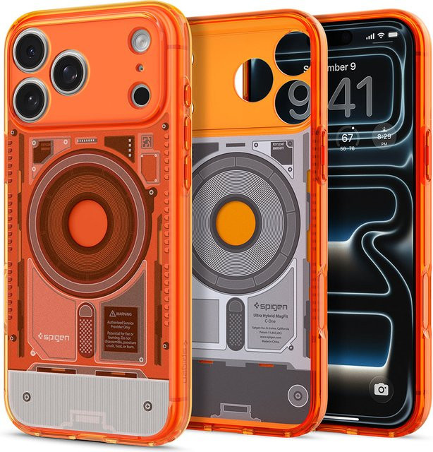 Spigen Ultra Hybrid C-One MagSafe Schutzhülle für Apple iPhone 18 Pro und iPhone 17 Pro in Orange - Bild 1