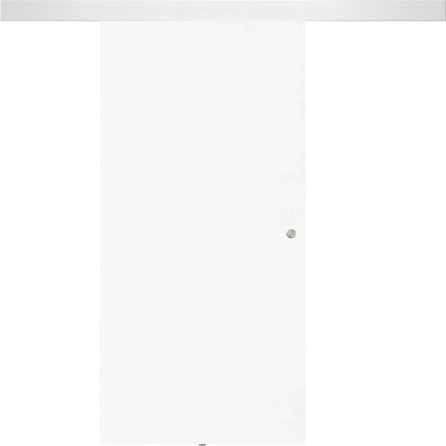 Holzschiebetür-Set Margalida in Weiß mit Griffmuschel, B/H: 180 x 212 cm - Bild 1