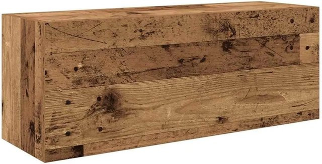 vidaXL Bad-Wandschrank in Altholz-Optik Braun, B/T/H: 80 x 25 x 30 cm - Bild 1