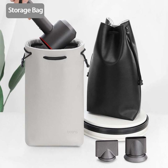 Tragbare Aufbewahrungstasche für Dyson Airwrap Zubehör in Schwarz und Grau - Bild 1