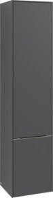 Villeroy & Boch Hochschrank Subway 3.0 mit Glastüren in Schwarz-Grau Matt, B: 40 cm, H: 171 cm, T: 36,2 cm - Bild 1