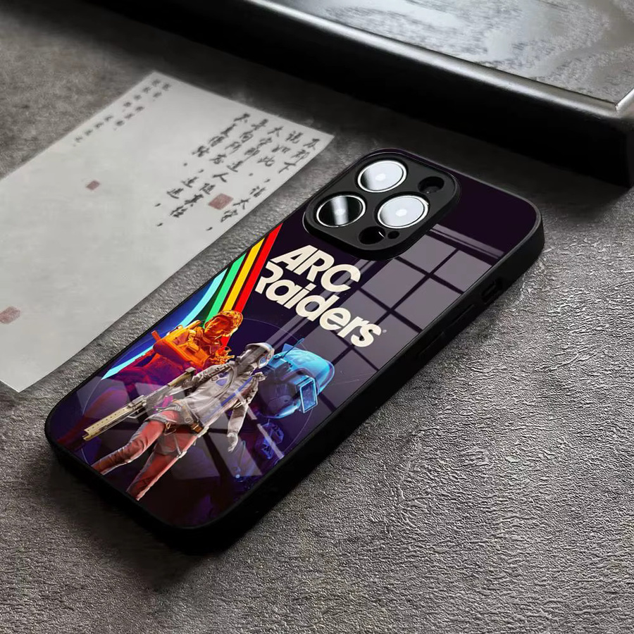 HOT GAME ARC Handyhülle mit Glasabdeckung für iPhone Modelle in Schwarz und Multicolour - Bild 2