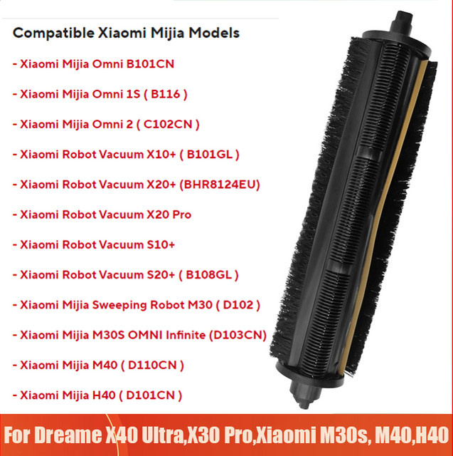 Fxaizl TriCut Bürstenersatzteile in Schwarz für Xiaomi Robot Vacuum X20 Pro/B108GL und Dreame X40/X40 Master/X40 Ultra - Bild 1