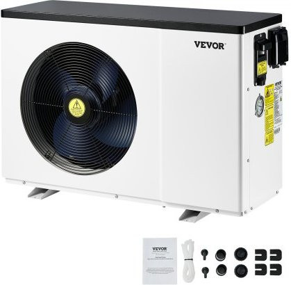 VEVOR Elektrische Pool-Wärmepumpe mit variabler Frequenz für 25–50 m³ Aufstellpools, Heiz- und Kühlfunktion, Farbe: Weiß