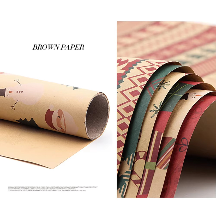 Artware Kraftpapier und Pergament Geschenkpapier in Grün, Lila und Mehrfarbig für Weihnachten, Hochzeit und Silvester - Bild 4