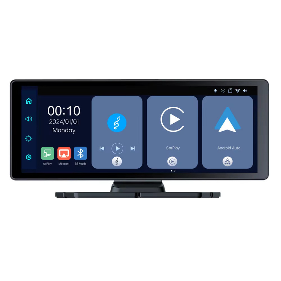 BEPOCAM 8,1 Zoll Carplay Bildschirm für Auto mit Android Auto, Bluetooth, AUX und FM, Multimedia Video Player in Schwarz - Bild 6