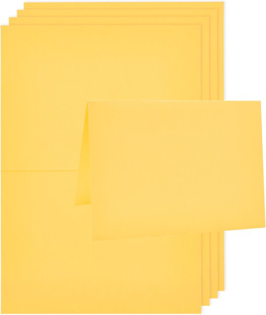Rico Design Paper Poetry Luxury Karten A6 Gelb - Bild 1