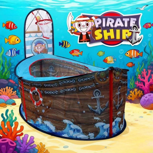 RonHam Kinderspielzelt Piraten, Spielhaus, faltbar, bunt / mehrfarbig - Bild 1
