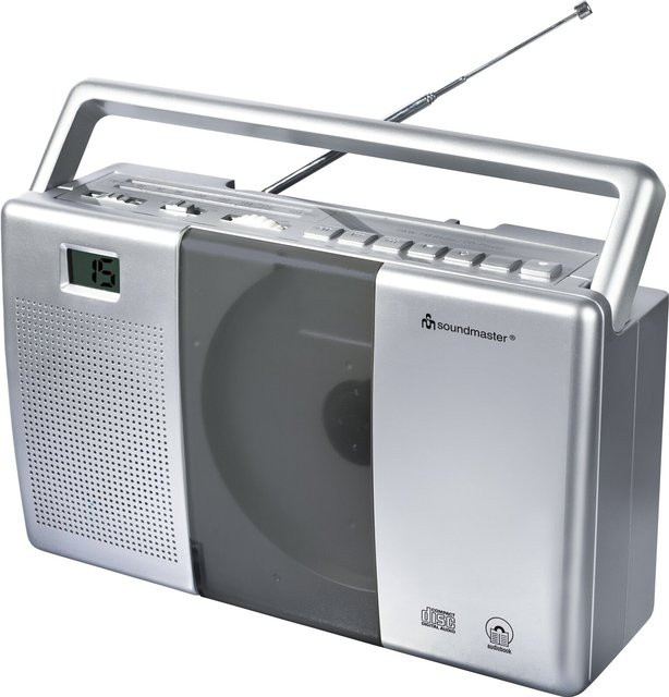Soundmaster UKW-Kofferradio RCD1185 mit CD-Spieler in Silber - Bild 1