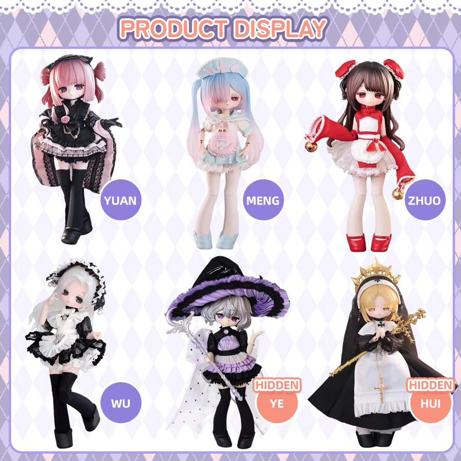 XiDonDon Asymptomatic Series 1/12 BJD Blind Box Anime Actionfigur, Einzelfigur - Bild 2