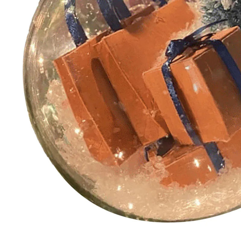 OutsideWorld Mini Express Box Weihnachtsornament aus Kunststoff in Mehrfarbig und Braun als hängende Dekoration für Weihnachten und Hochzeit - Bild 4